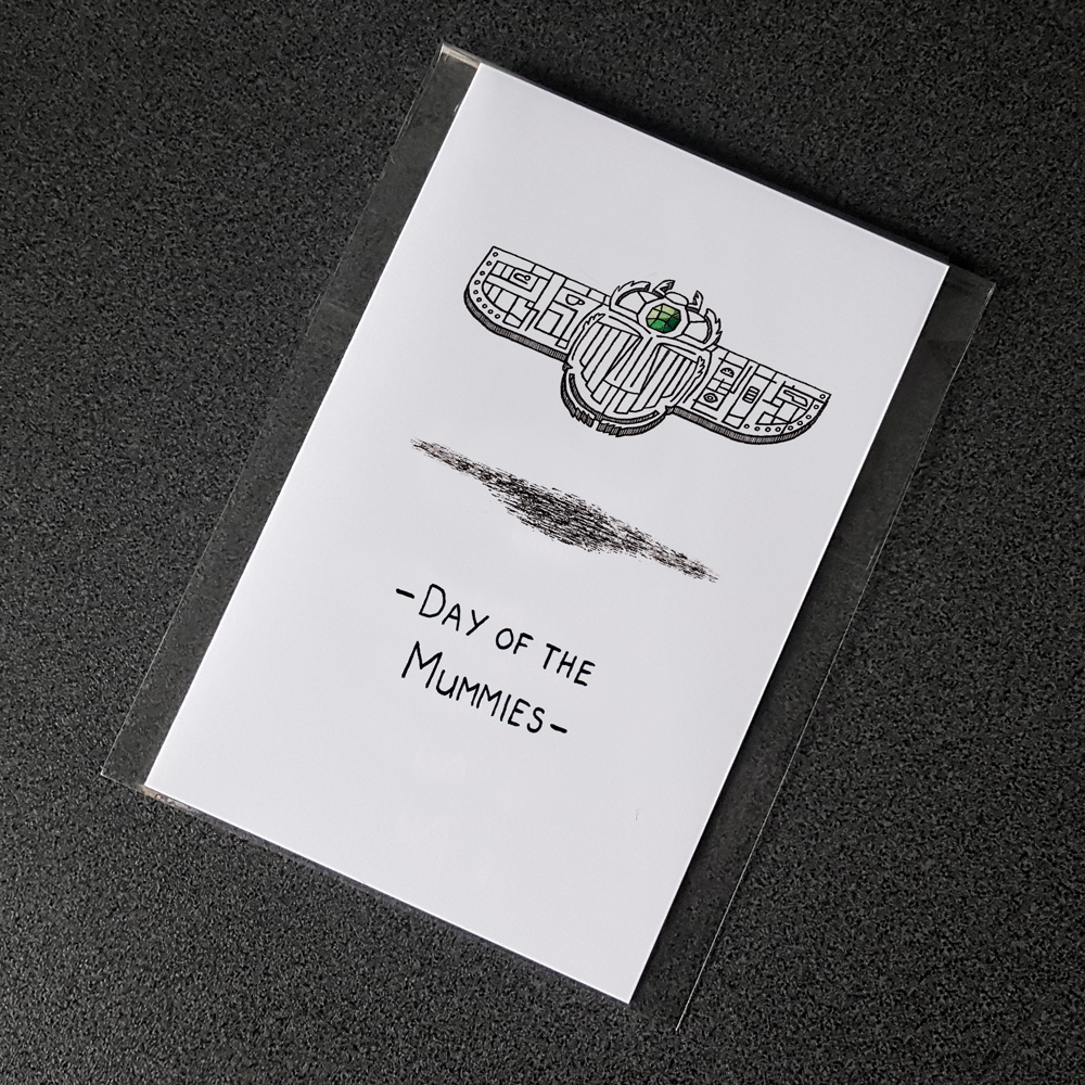 "Day of the Mummies" Puzzle Card (Easy)