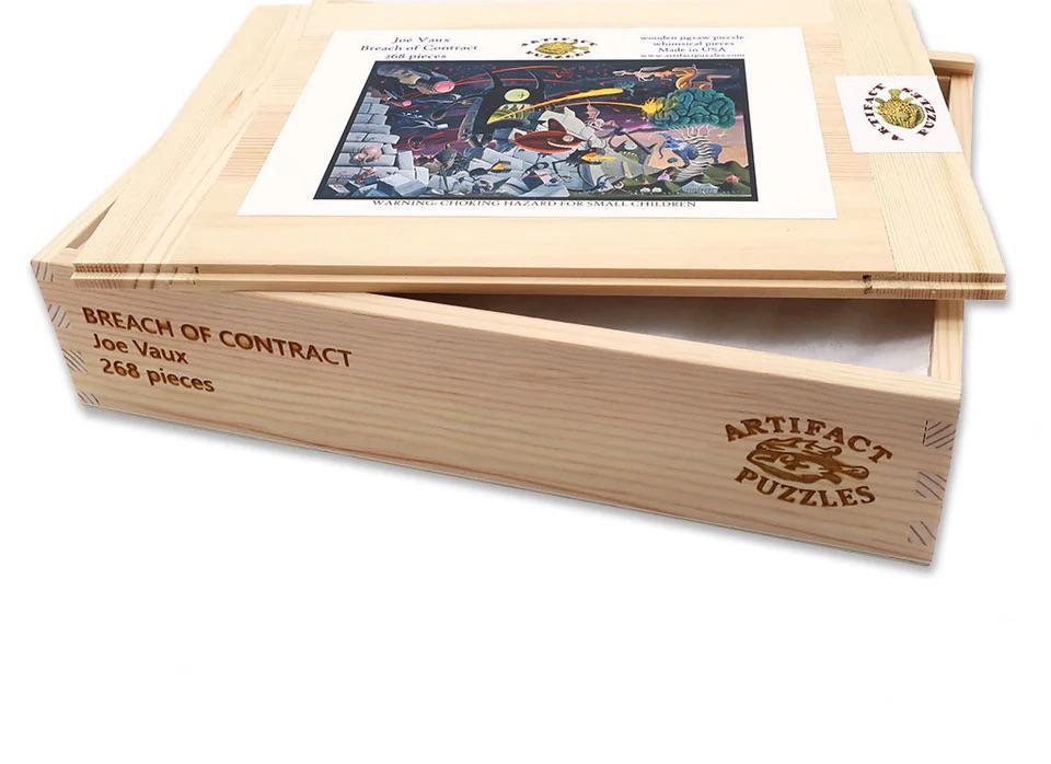 Breach of Contract Wooden Jigsaw Puzzle