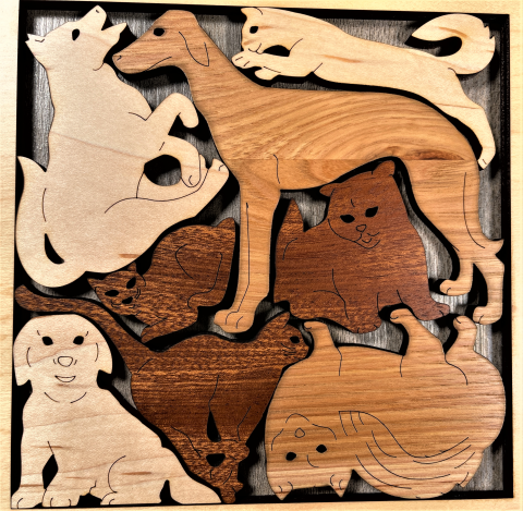Cats and Dogs Picture Frame Puzzle