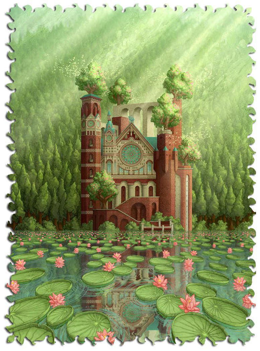 Cathedral of the Tides Wooden Jigsaw Puzzle