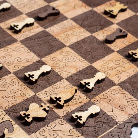 Wooden Chess Puzzle