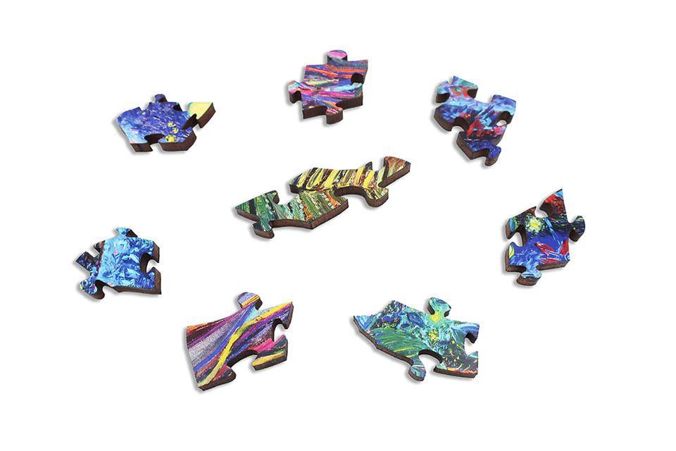Tiger Fire Wooden Jigsaw Puzzle