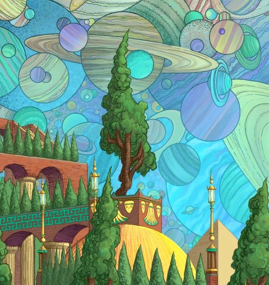 Celestial City Wooden Jigsaw Puzzle
