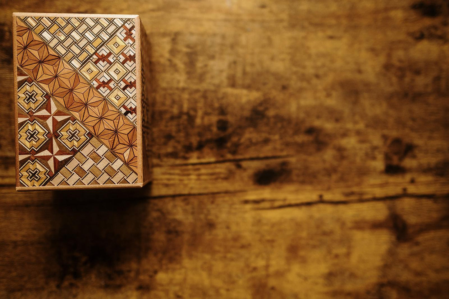 6 Sun 54 Step Yosegi Japanese Puzzle Box