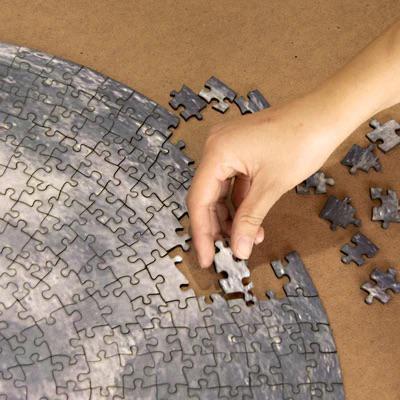 Round Wooden Puzzle "MOON"
