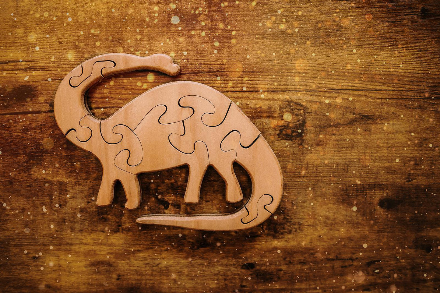 Double-Sided Brontosaurus Puzzle