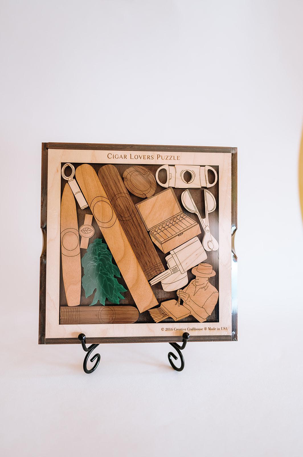 Cigar Lovers Picture Frame Puzzle