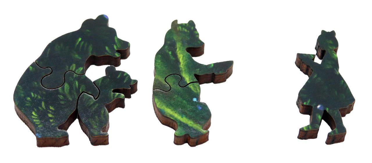 Mushroom Glow Wooden Jigsaw Puzzle
