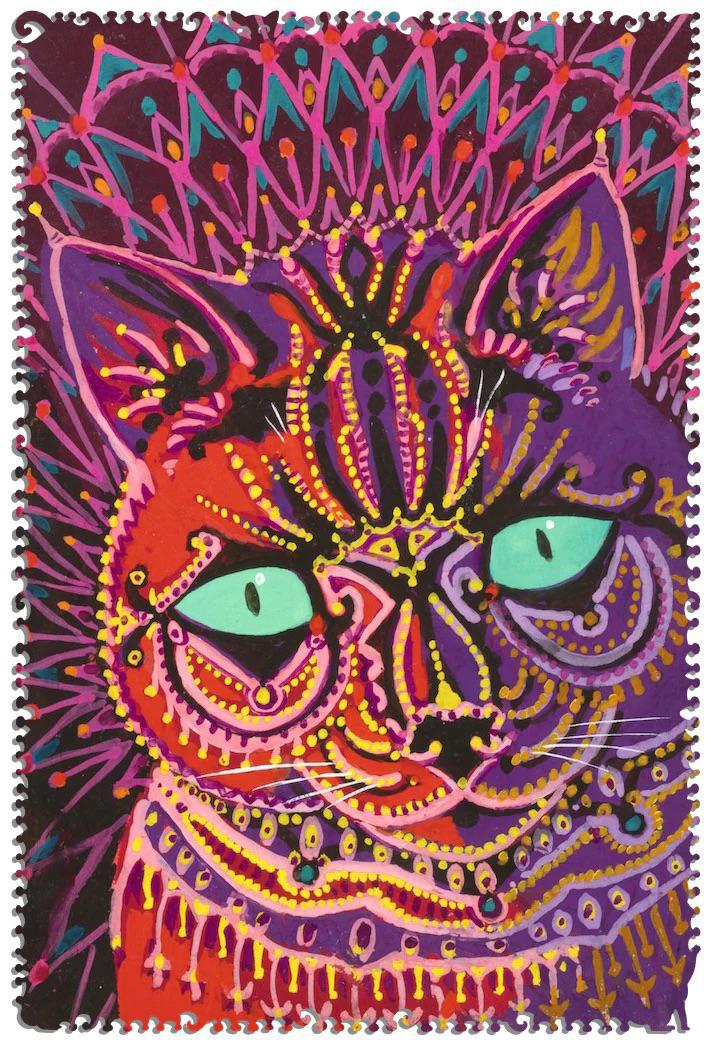 Kaleidoscope Cat Wooden Jigsaw Puzzle