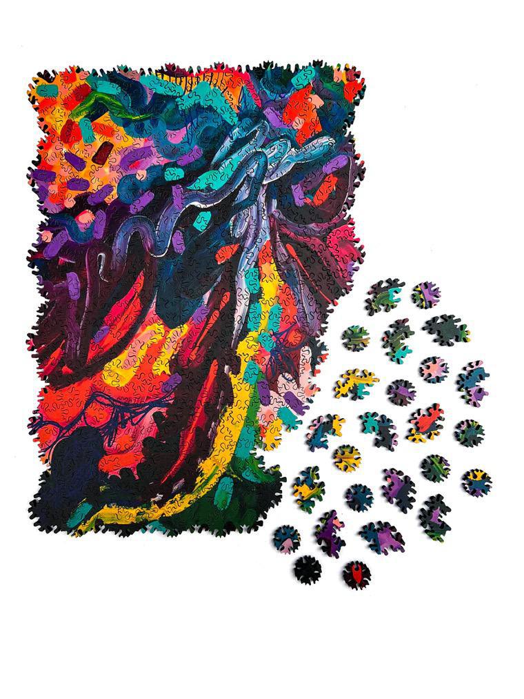Piñata Heart Wood Jigsaw Puzzle