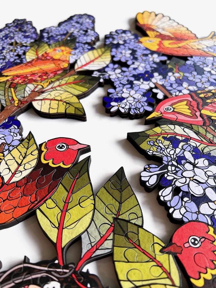 Songbirds Wood Jigsaw Puzzle