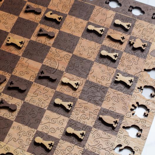 Wooden Chess Puzzle