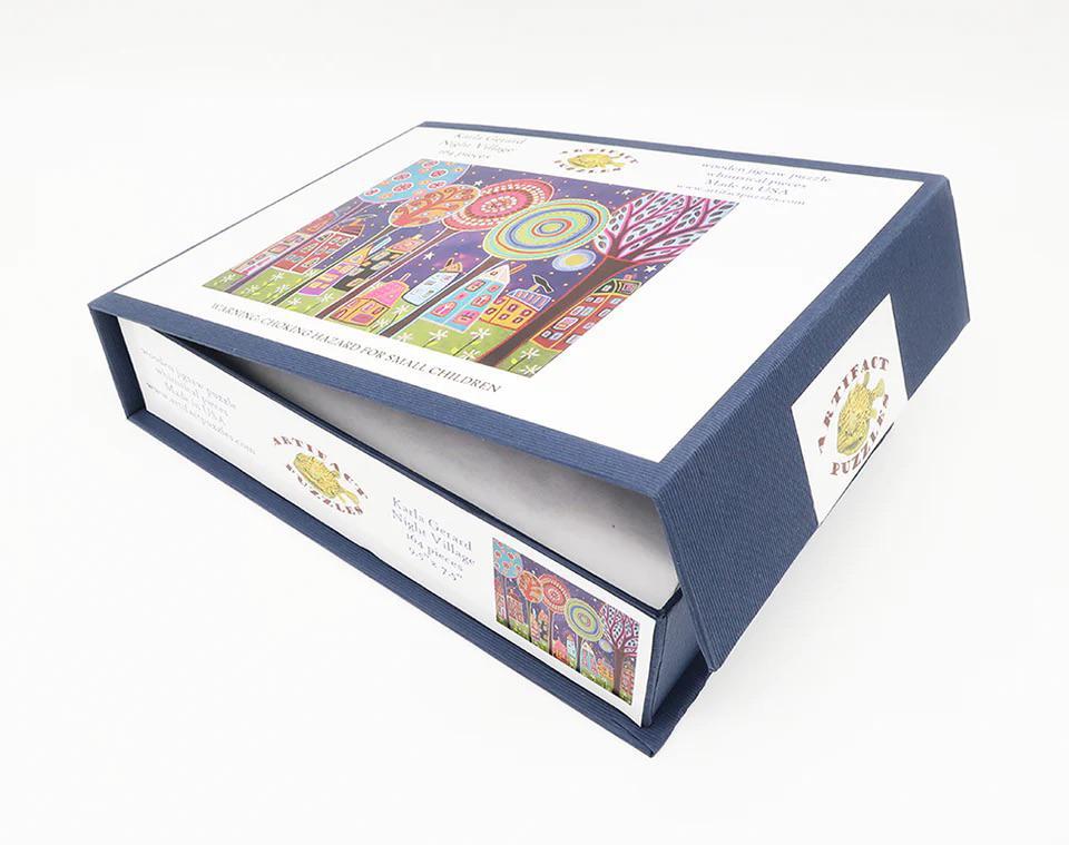 Night Village Wooden Jigsaw Puzzle