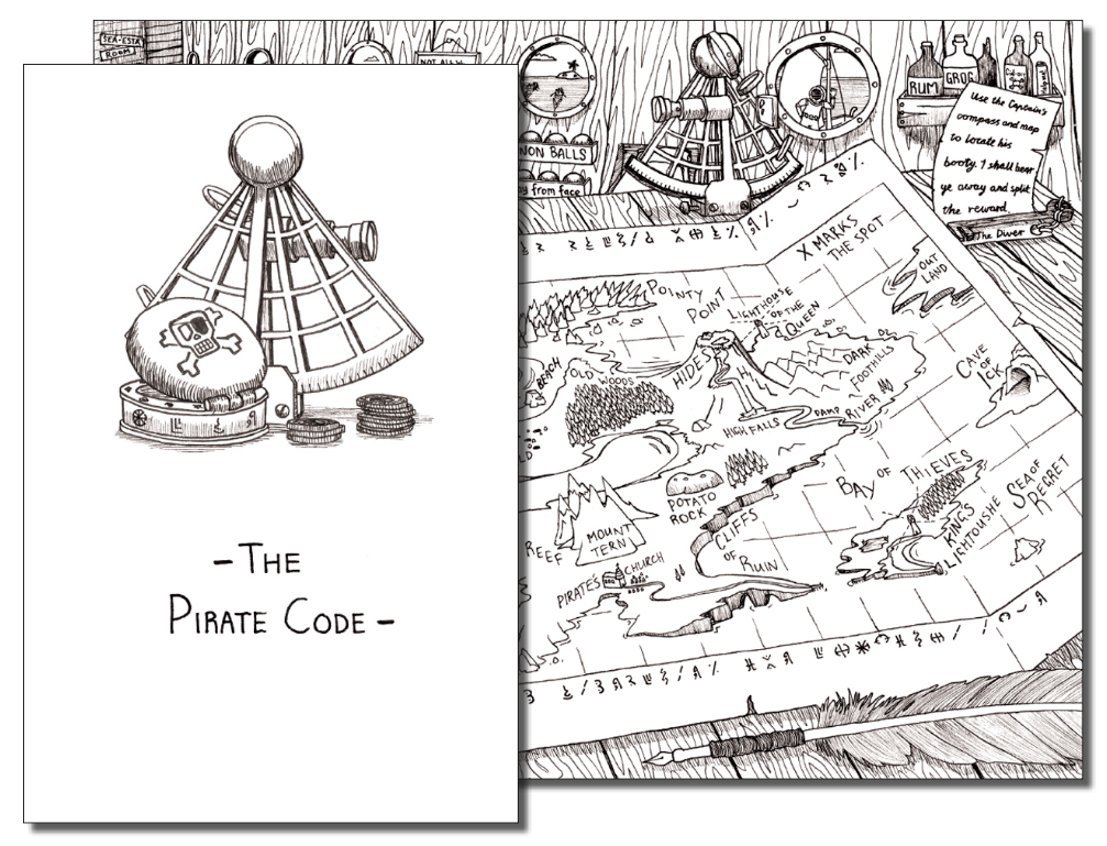 "The Pirate Code" Puzzle Card (Medium)