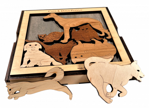 Cats and Dogs Picture Frame Puzzle