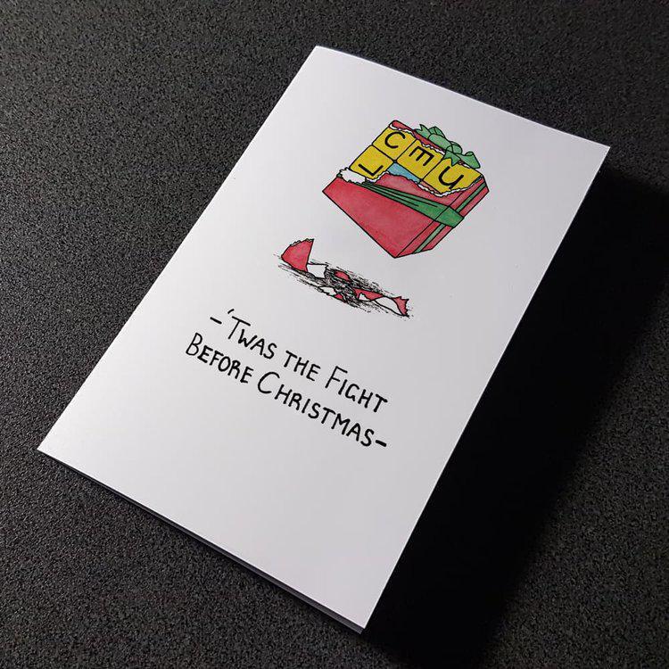 "Twas the Fight Before Christmas" Puzzle Card (Very Hard)