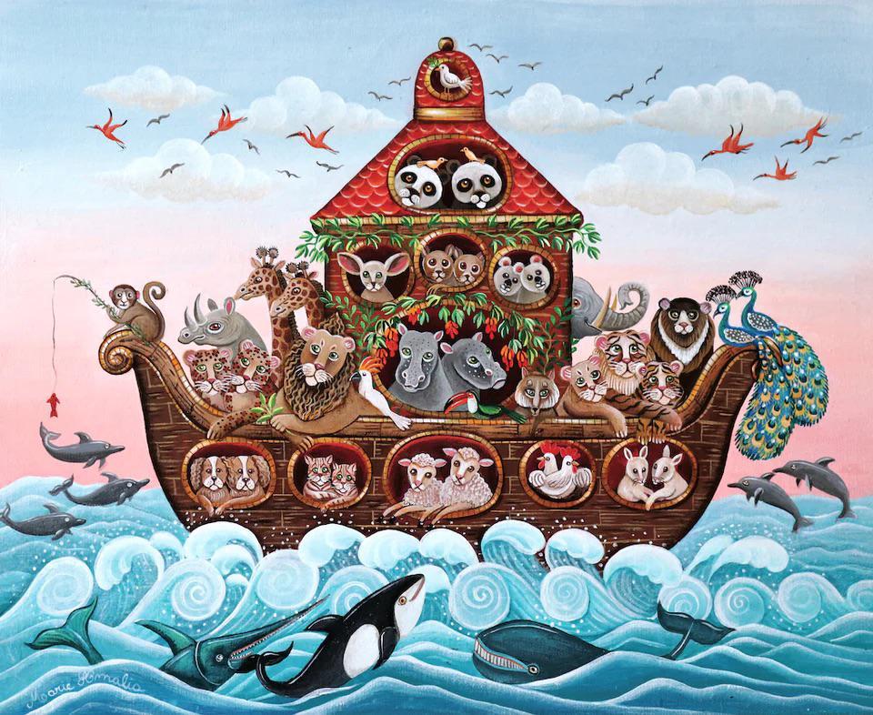 Noah's Ark Wooden Jigsaw Puzzle