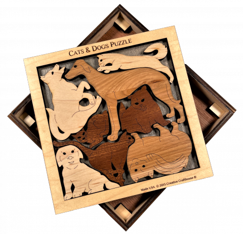 Cats and Dogs Picture Frame Puzzle