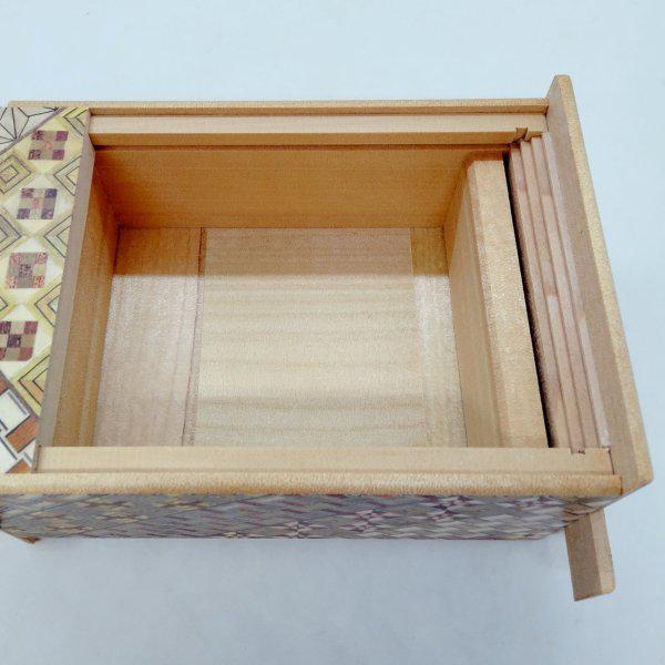 27 steps Yosegi 5 sun Japanese puzzle box Himitsu-bako