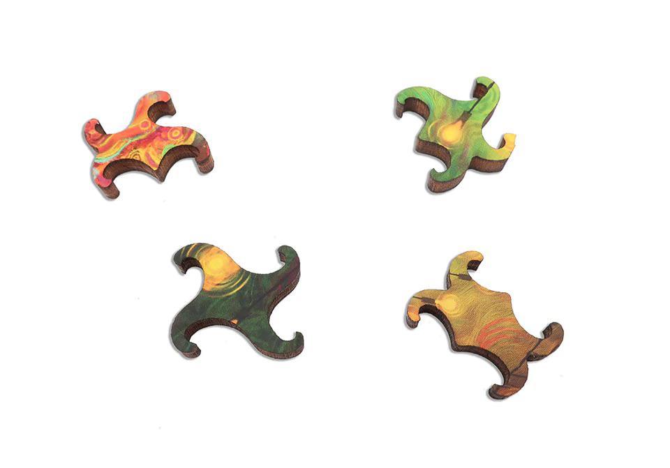 Twilight Treehouse of the Phosphorescent Forest Wooden Jigsaw Puzzle
