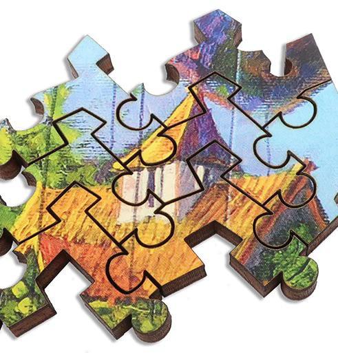 Floating Town Wood Jigsaw Puzzle