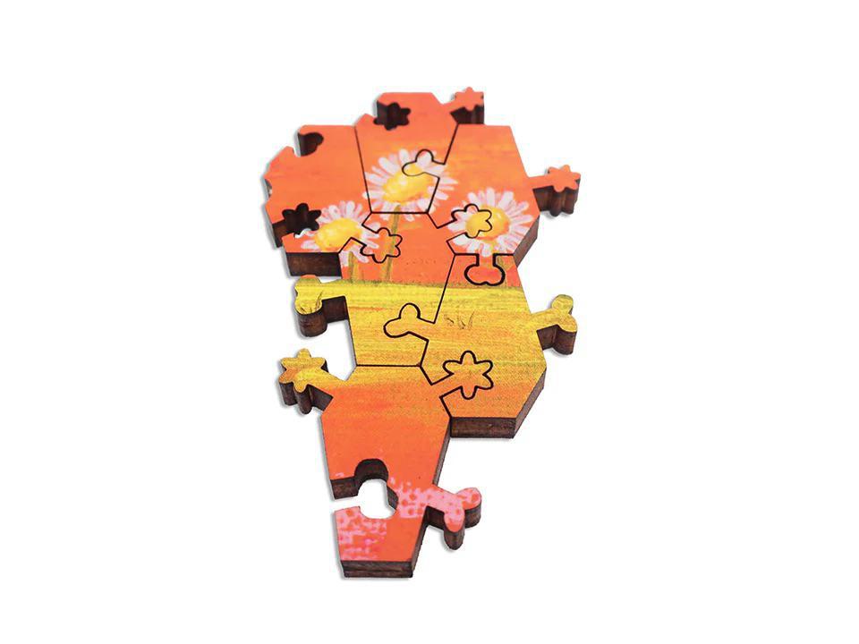 Stop and Smell the Daisies Wooden Jigsaw Puzzle