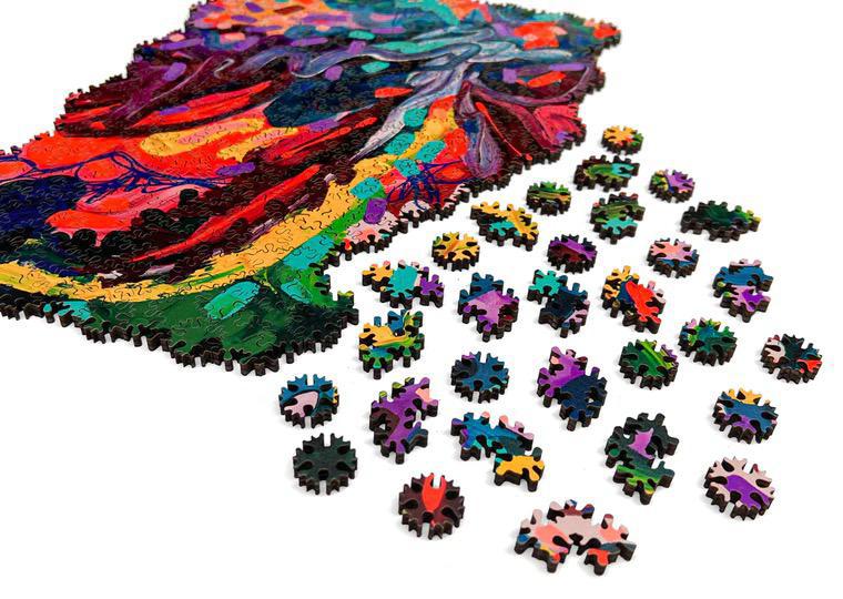 Piñata Heart Wood Jigsaw Puzzle