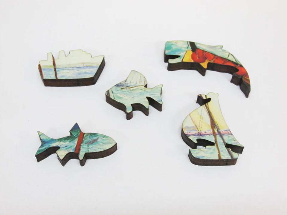 Dancing Boats Wooden Jigsaw Puzzle