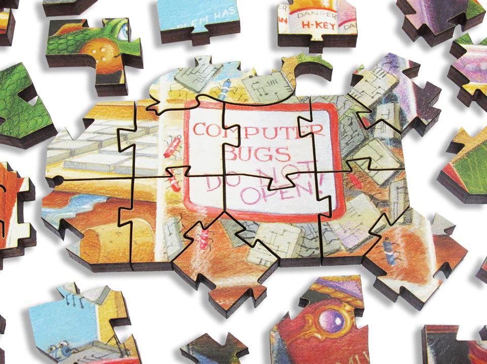Computer Catastrophe Wooden Jigsaw