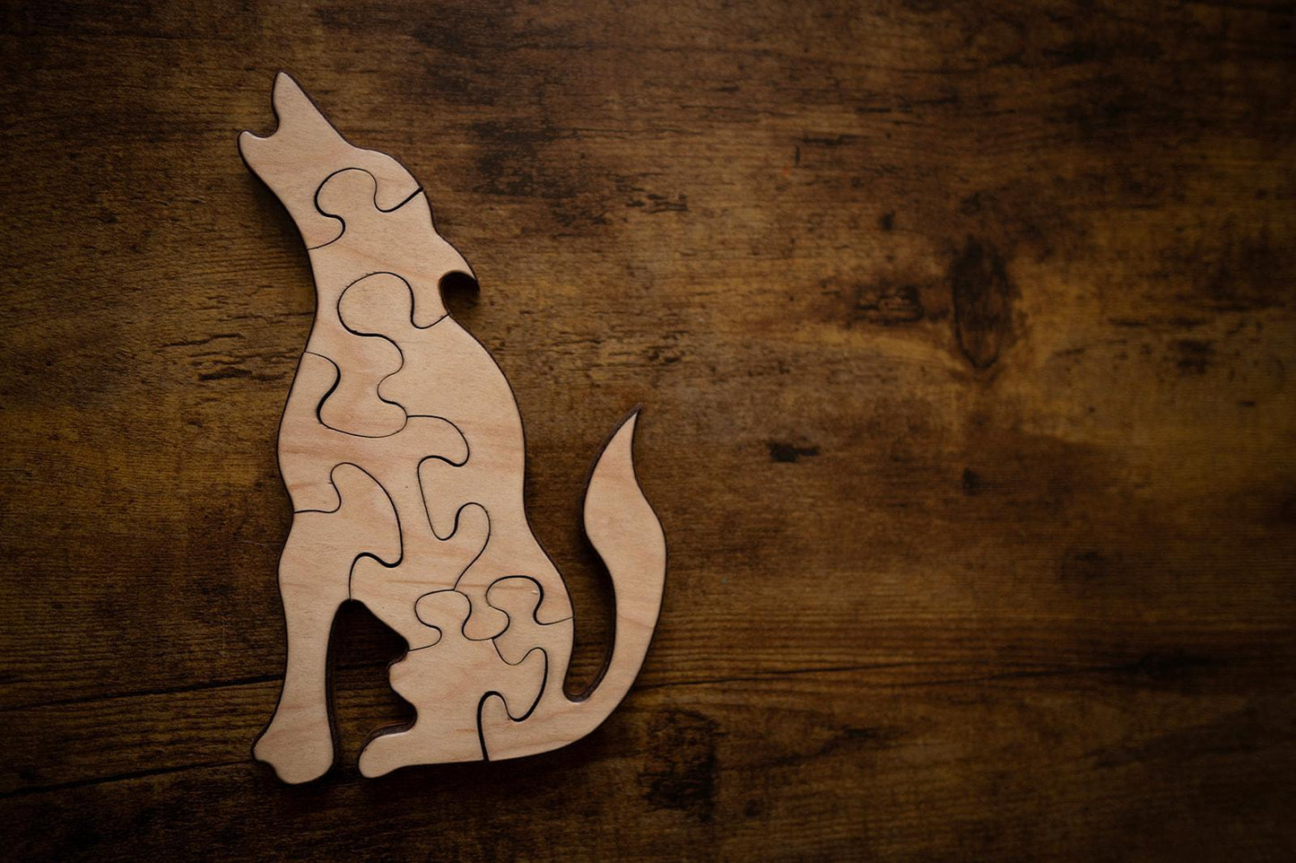 Double Sided Wolf Puzzle