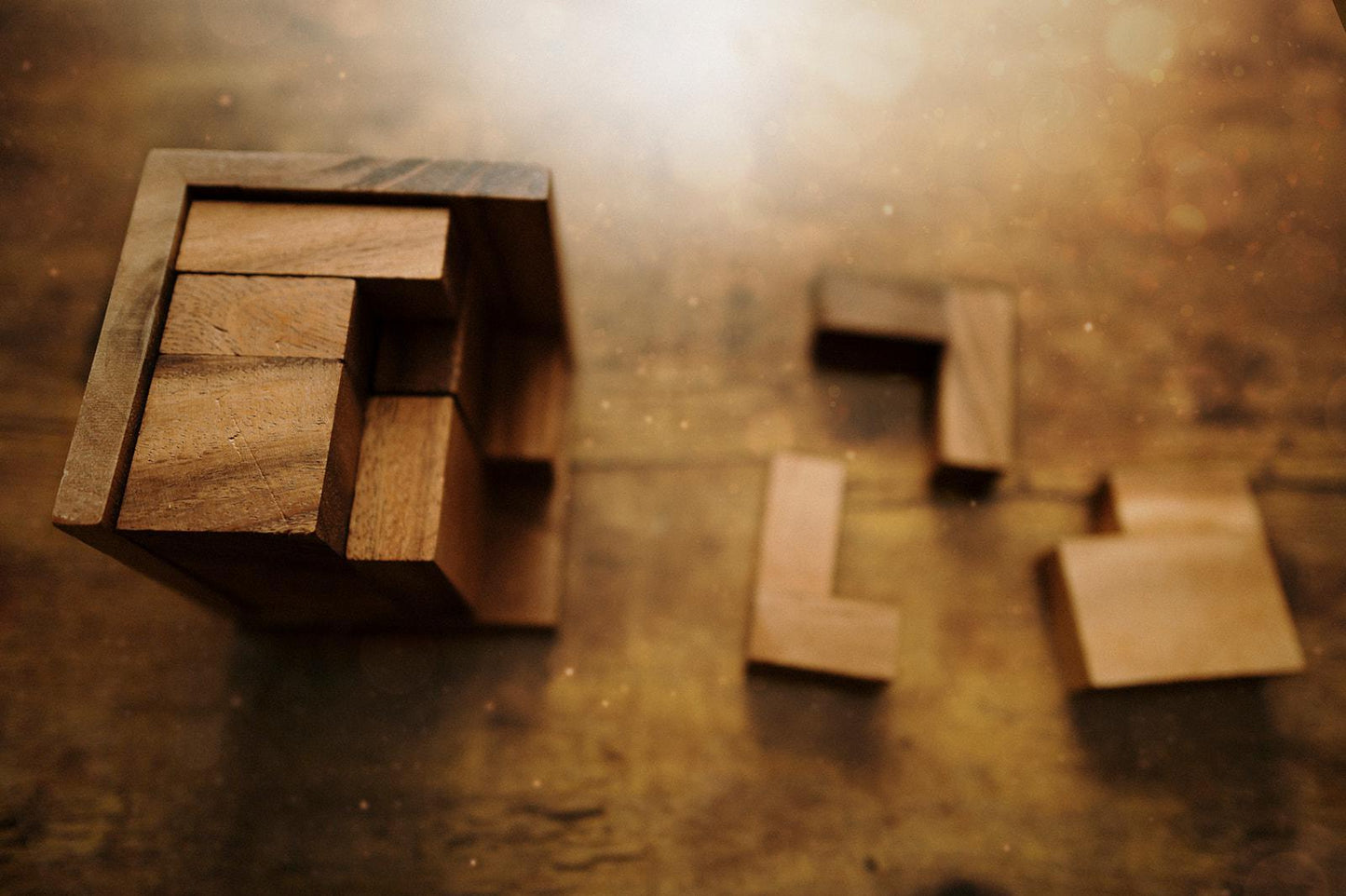 8 L-ements puzzle 4x4x4 cube with added challenges