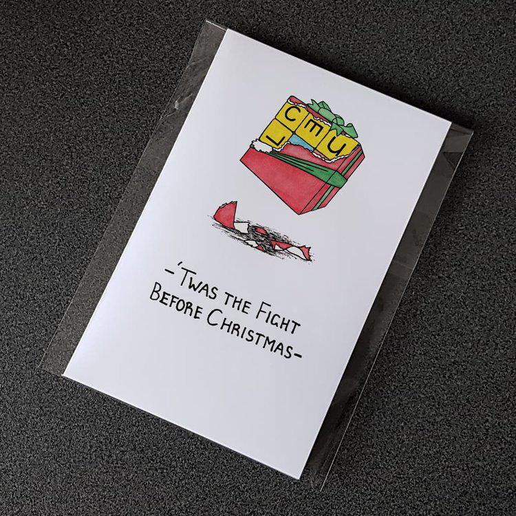 "Twas the Fight Before Christmas" Puzzle Card (Very Hard)