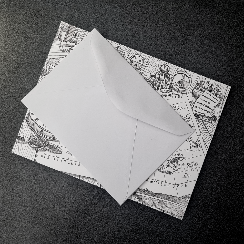"The Pirate Code" Puzzle Card (Medium)