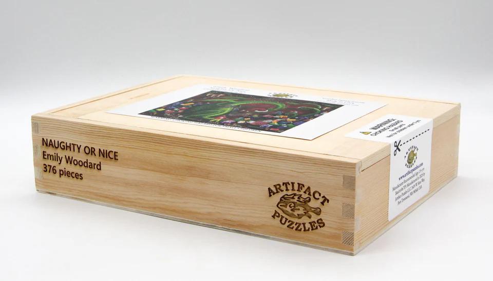 Naughty Or Nice Wooden Jigsaw Puzzle