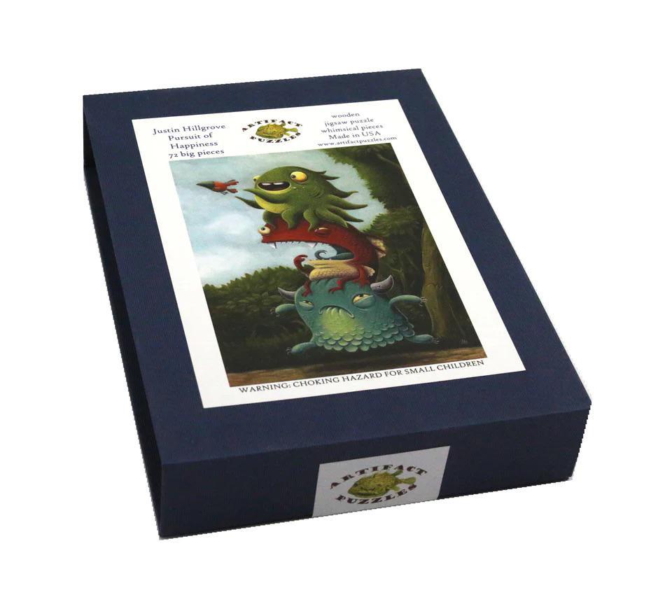 Pursuit Of Happiness Wood Jigsaw