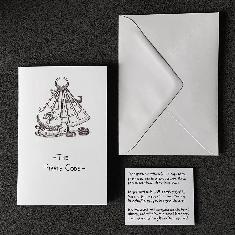 "The Pirate Code" Puzzle Card (Medium)