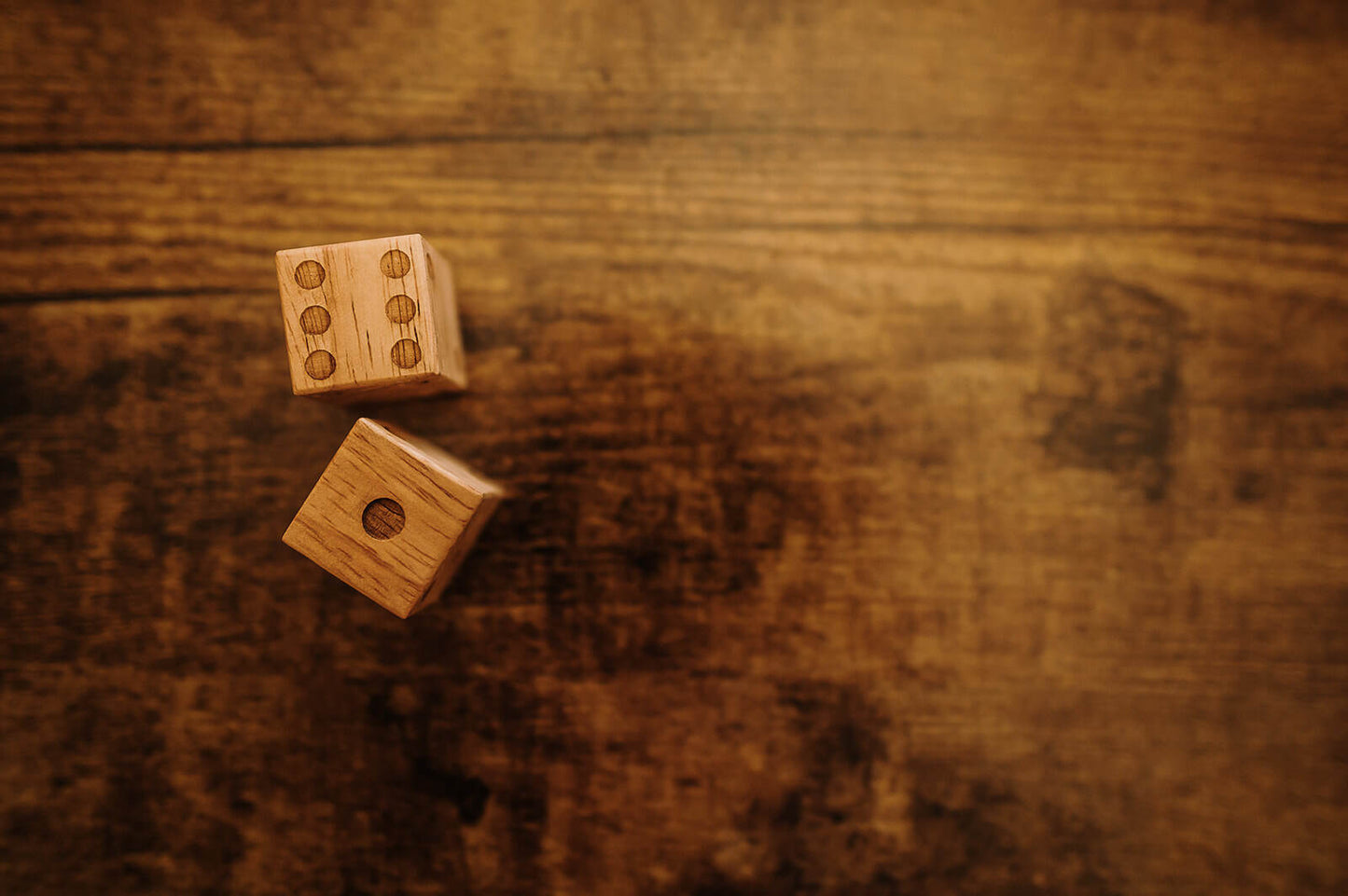 Dice set of 2 7/8" dia. Wood