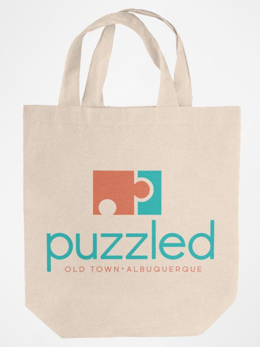 Puzzled Reusable Canvas Tote Bag