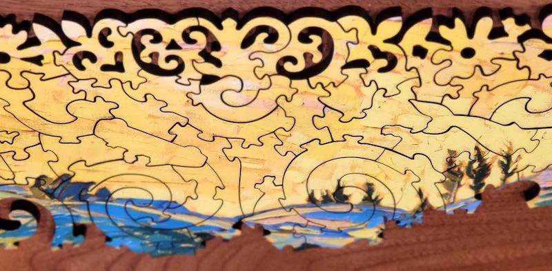 Big Sur Lupin Wooden Jigsaw Puzzle