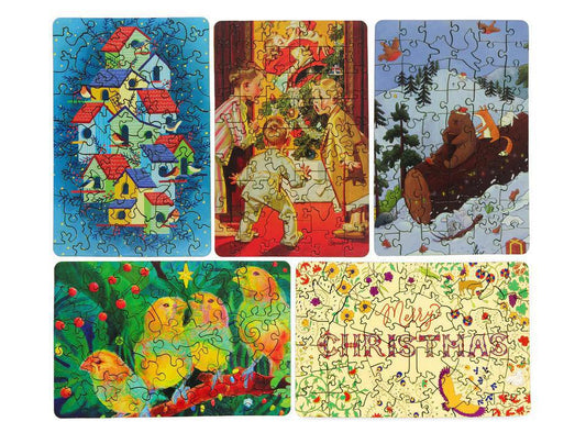 Christmas Card Wooden Jigsaw Puzzle