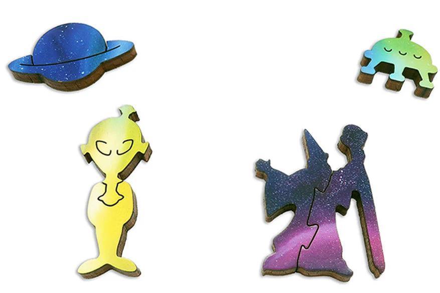 Robot Creation Myth Wooden Jigsaw Puzzle