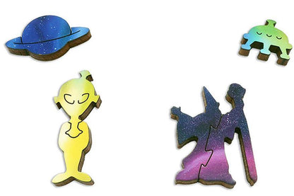 Robot Creation Myth Wooden Jigsaw Puzzle