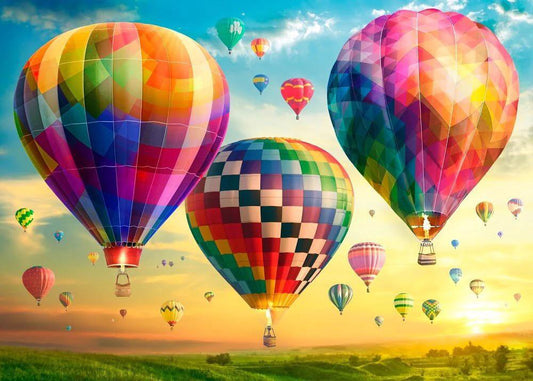 Hot Air Balloons at Sunset