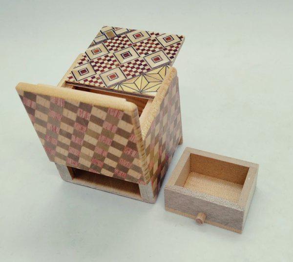 2 Sun 4 Step Cube with Drawer Japanese Puzzle Box