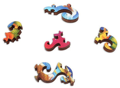 Robot Creation Myth Wooden Jigsaw Puzzle