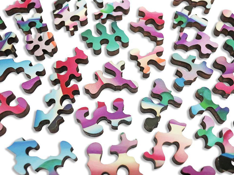 Georgia O'Keeffe Reflections Double-Sided Wooden Jigsaw Puzzle