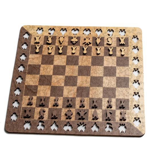 Wooden Chess Puzzle