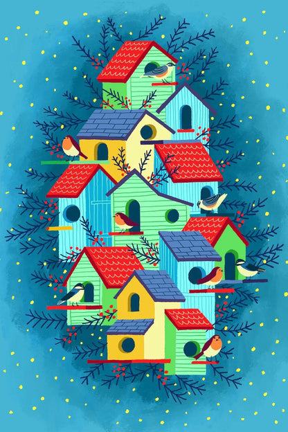 Christmas Card Wooden Jigsaw Puzzle