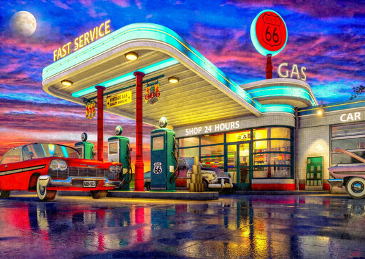 Route 66 Wooden Jigsaw Puzzle