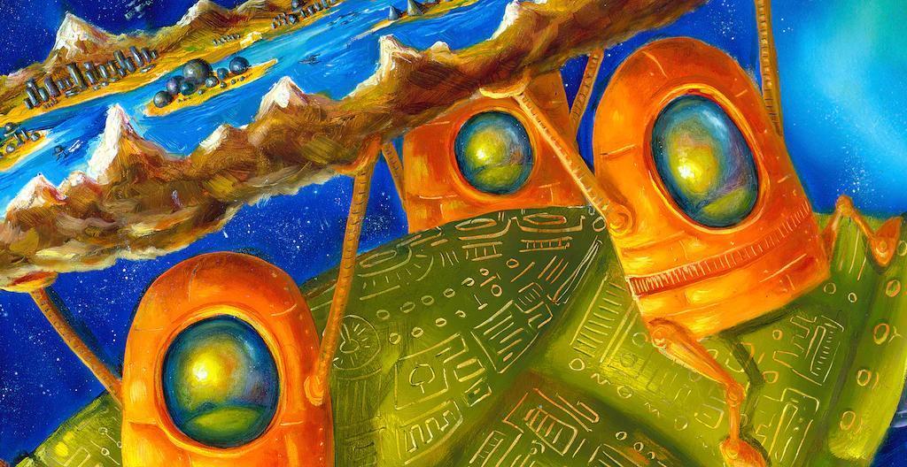 Robot Creation Myth Wooden Jigsaw Puzzle